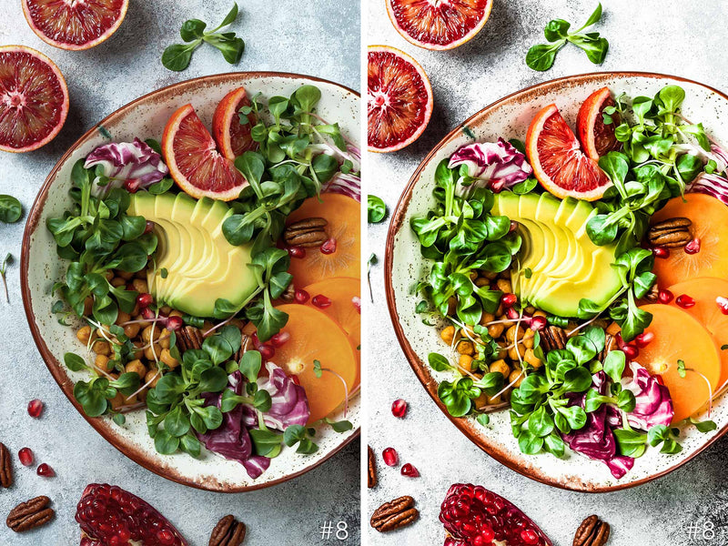 Raw Vegan Food Presets for Lightroom and Photoshop