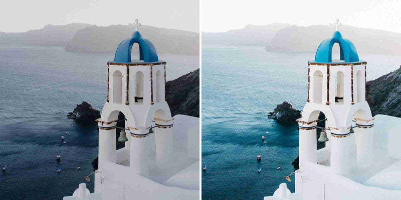 Santorini Blue Lightroom Presets For Mobile And Desktop Photos Of Your Greek Holiday