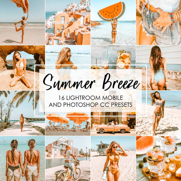 Summer Breeze Orange Presets For Lightroom And Photoshop CC