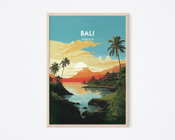 Bali Poster, Bali Beach Print, Bali Indonesia Travel Wall Art Poster Print, Bali Poster, Surf Poster, Indonesia Travel Poster, Home Decor Wall Art