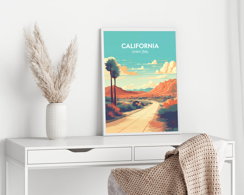 Palm Springs Digital Wall Art, California Desert Print, Summer Print, Palm Springs Photo, California Desert Print, Palm Springs Poster