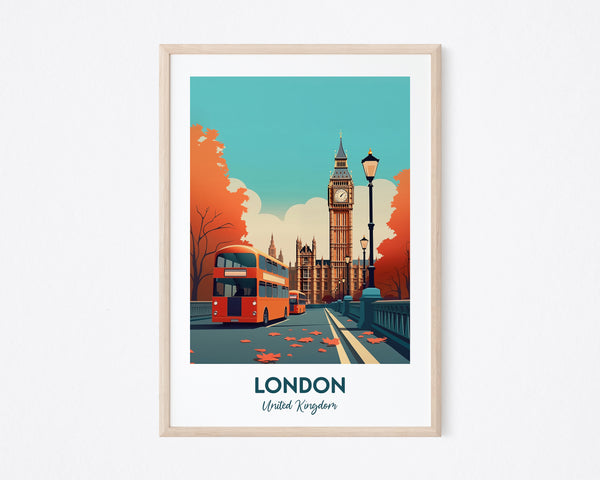 London Travel Print - United Kingdom, London Poster, Big Ben Print, London Print, Big Ben Poster, England Print