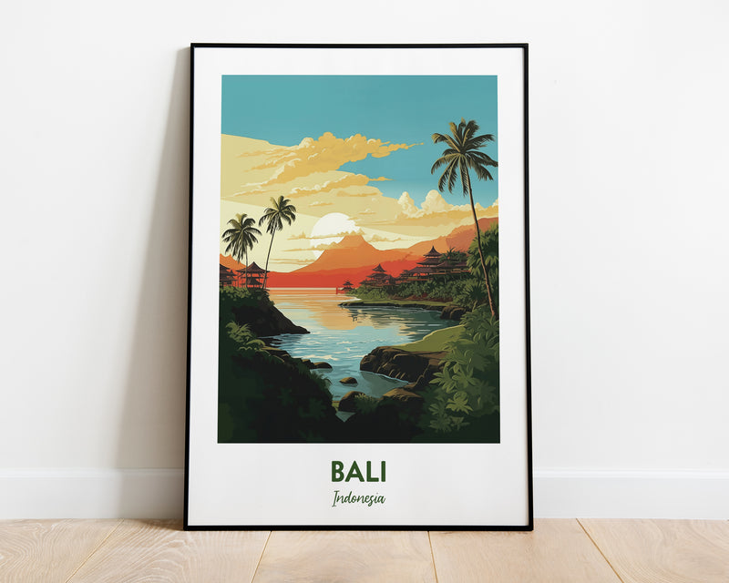 Bali Poster, Bali Beach Print, Bali Indonesia Travel Wall Art Poster Print, Bali Poster, Surf Poster, Indonesia Travel Poster
