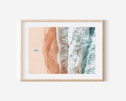 Aerial Beach Print, Beach Minimalism Abstract Print