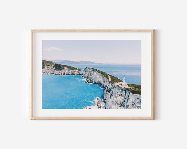 Greece Aerial Print, Greek Coastal Beach Photography