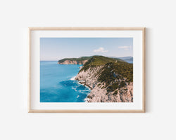 Greece Summer Travel Print, Lefkada Island Beach Print