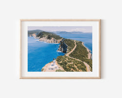 Greece Aerial Print, Greek Coastal Photography, Greece Island
