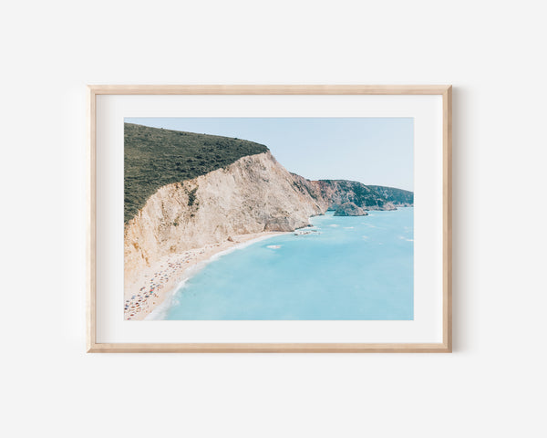 Landscape Beach Prints, Greece Modern Beach Art