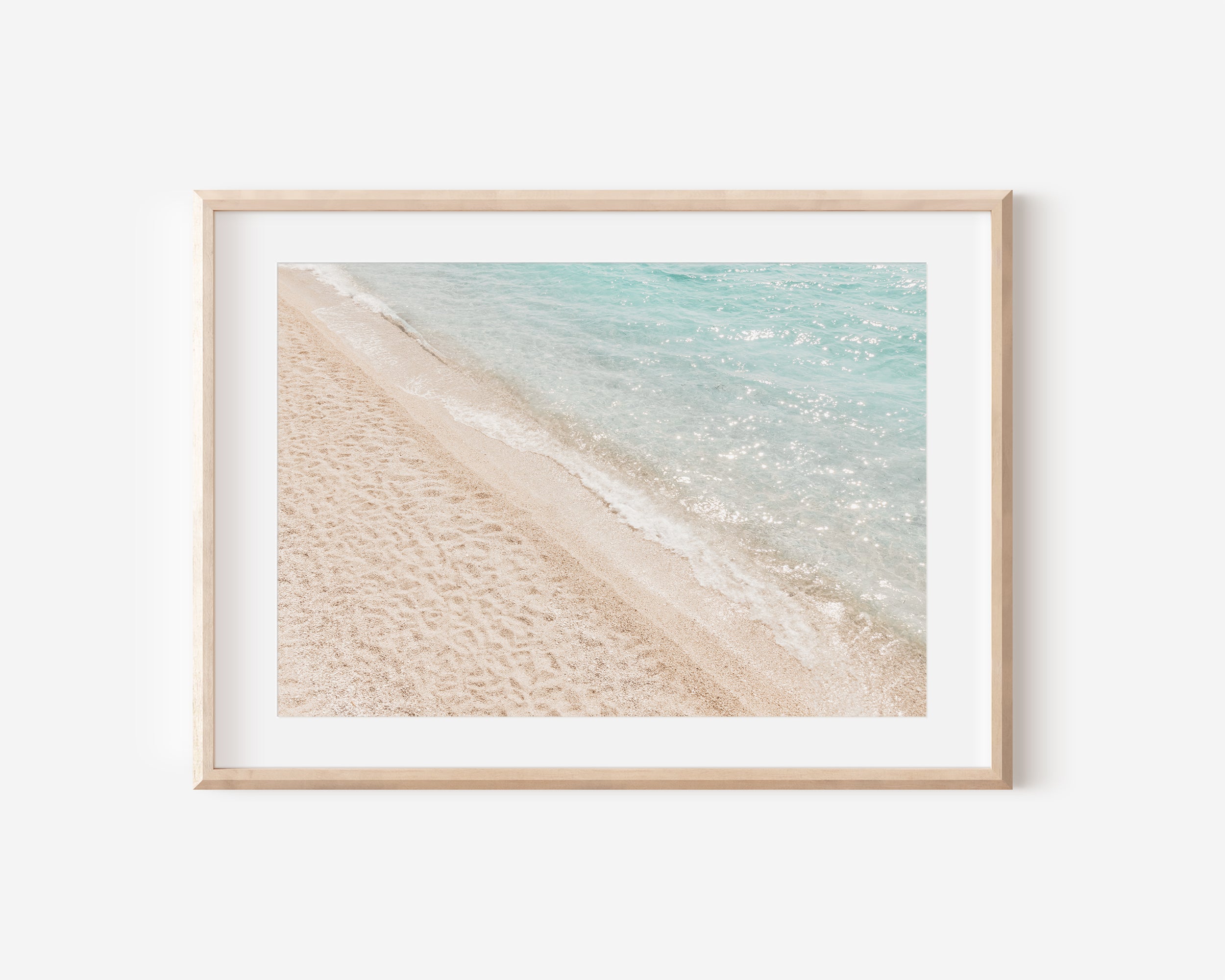 Beach Print, Aerial Beach Wall Art, Minimalism Beach Aerial Ocean Wall