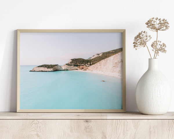 Greece Print, Greek Coastal Beach Photography