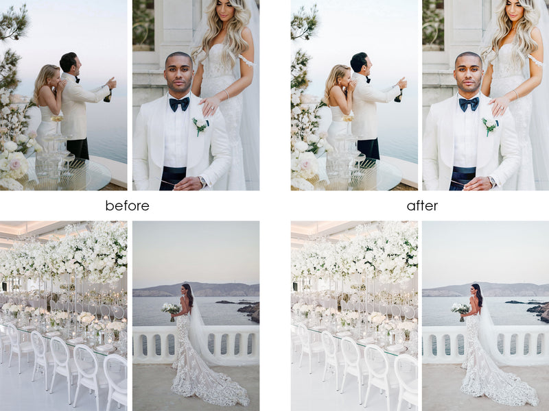 WEDDING LIGHTROOM PRESETS, Bright White Wedding Mobile Presets, Couple Photography Presets Filters