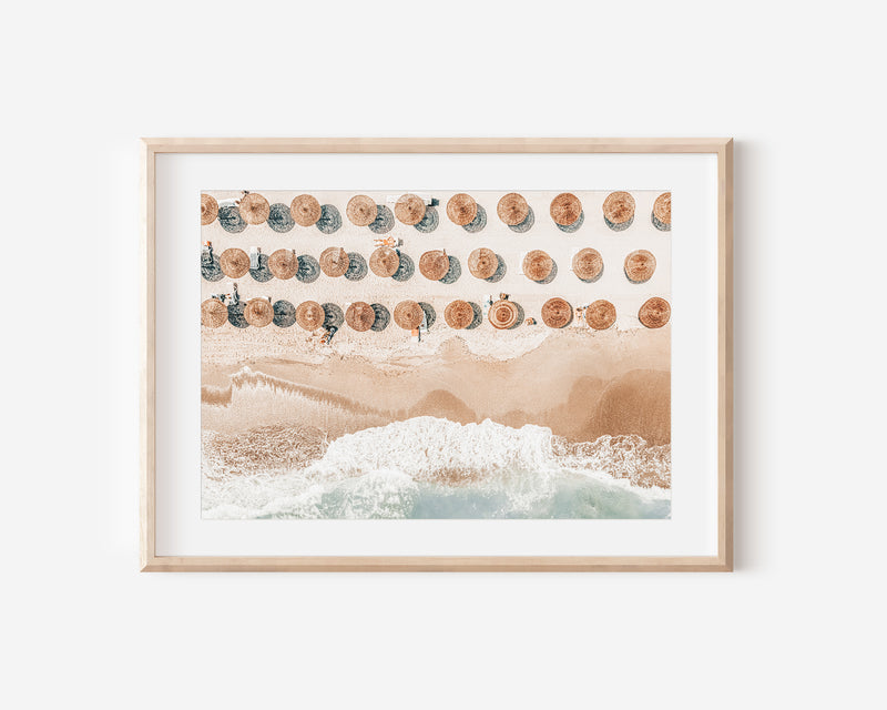 Ocean Print, Aerial Beach Print Digital Download