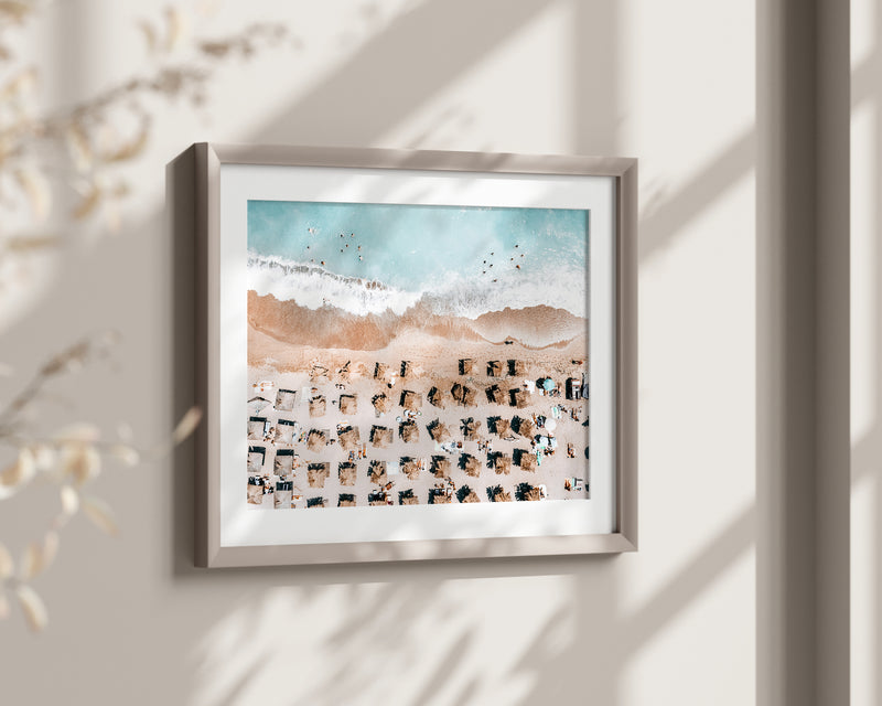 Beach Print, Aerial Beach Print, Beach Print Wall Art Digital Download