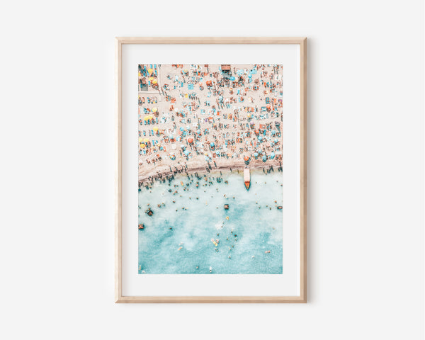 Beach Print, Aerial Beach Print, Coastal Digital Download Art Print