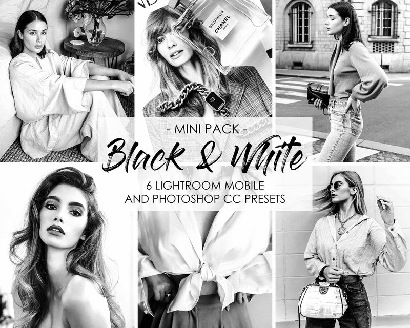 Black and White Lightroom and Photoshop presets