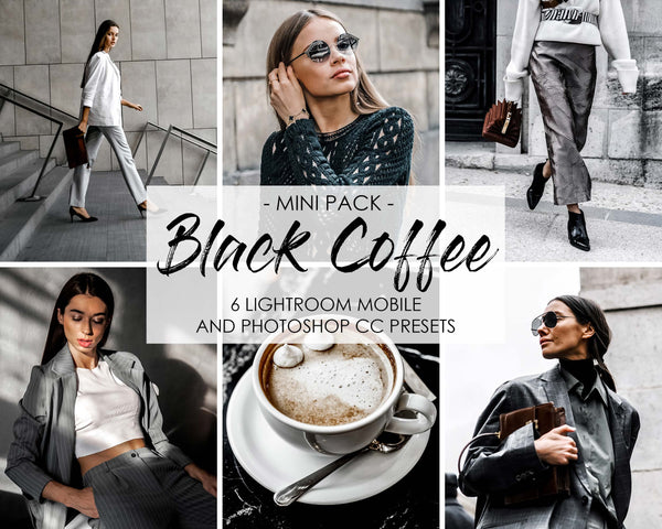 Black Coffee Presets for Lightroom and Photoshop