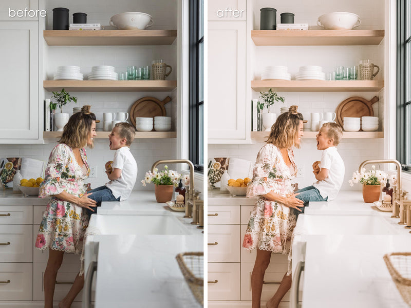 Mobile Lightroom Presets, Family Mom Blogger Presets, Bright White Home Presets, Interior Presets