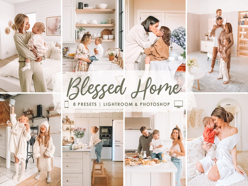 Mobile Lightroom Presets, Family Mom Blogger Presets, Bright White Home Presets, Interior Presets