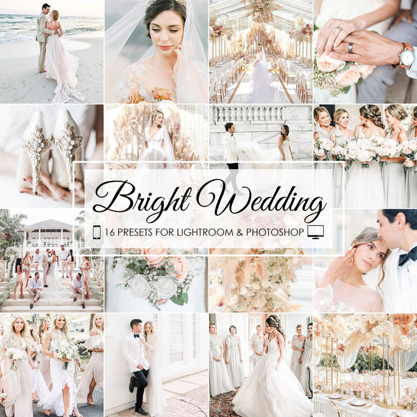 Bright Wedding Lightroom And Photoshop Presets