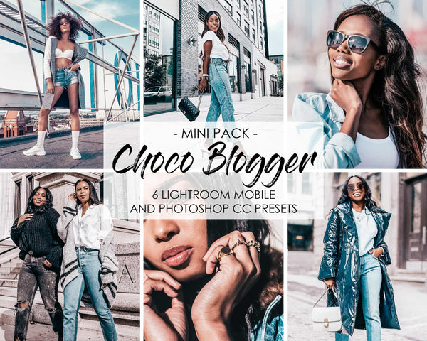 Choco Blogger Dark Skin Lightroom Presets for iPhone