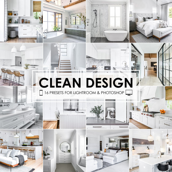 Clean Design Home Real Estate Lightroom Presets