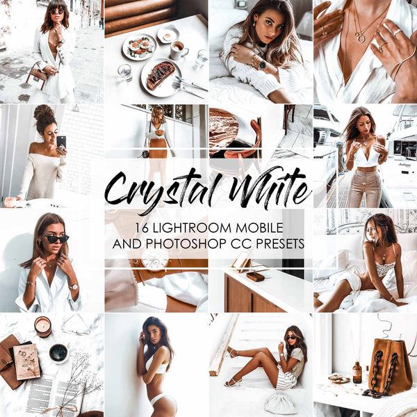Crystal White Presets For Lightroom and Adobe Photoshop