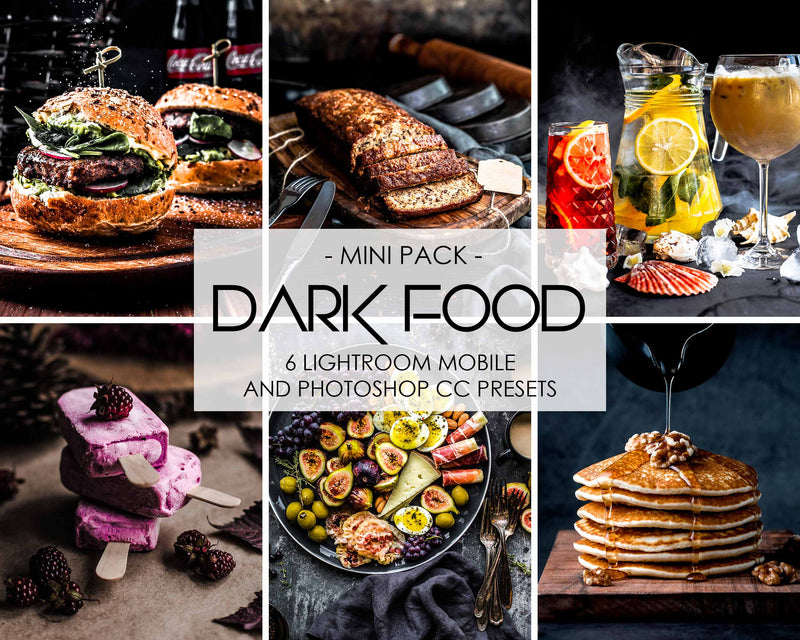 Dark Food Presets For Lightroom Mobile And Photoshop CC Desktop