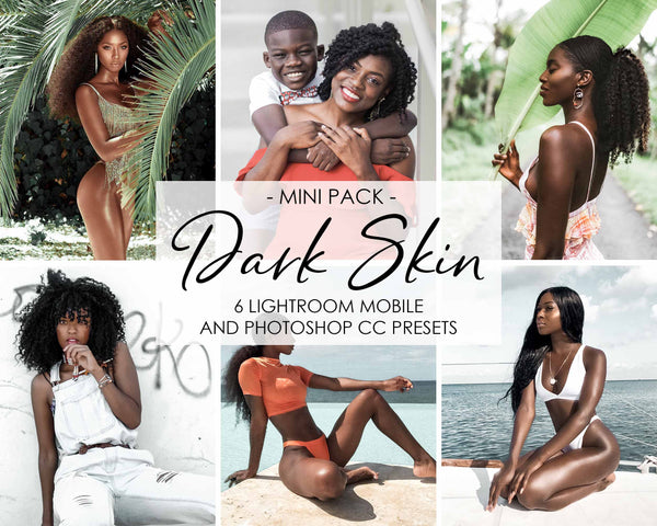Dark Skin Presets For Black Skin In Lightroom And Photoshop