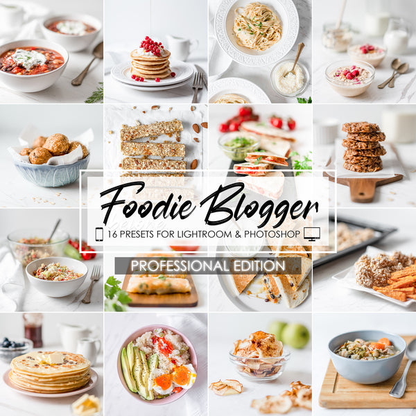 Foodie Blogger Food Presets for Lightroom