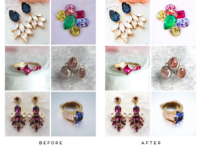 Gemstone Jewelry Presets for Lightroom and Photoshop
