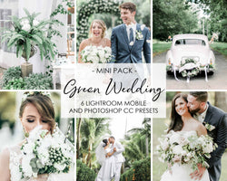 Green Wedding Lightroom Mobile Presets and Photoshop Filters Pack