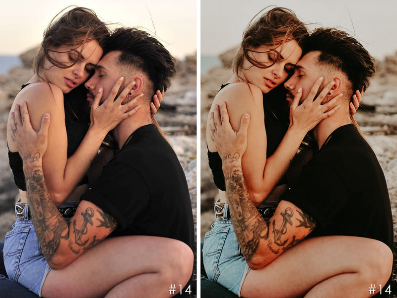In Love Wedding Lightroom Presets, Rustic Moody Photoshop Filters