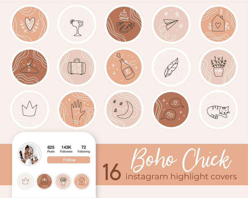 Instagram Highlight Covers Boho Chick