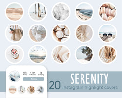 Instagram Highlight Covers, Fashion Travel Lifestyle Icons For Instagram Bloggers Influencers