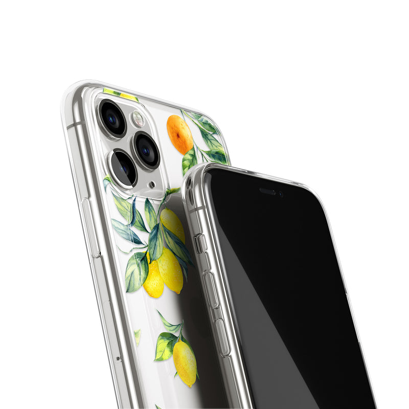 Lemon Fruits Print iPhone Case, Lemons Oranges Cover, iPhone 11 Pro
