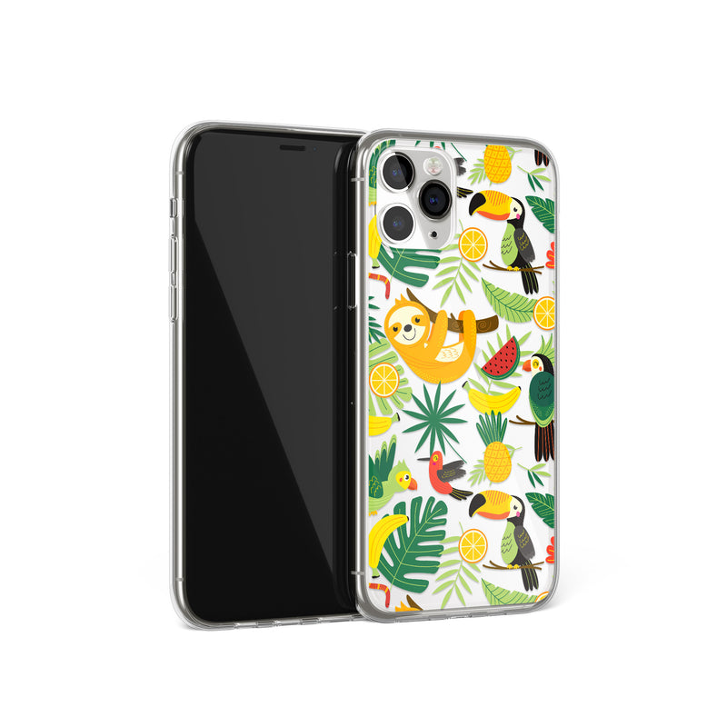 Wild Jungle Colorful Animals Print iPhone Case, Animal Tucan Cover, iPhone 11 X Xs Xr