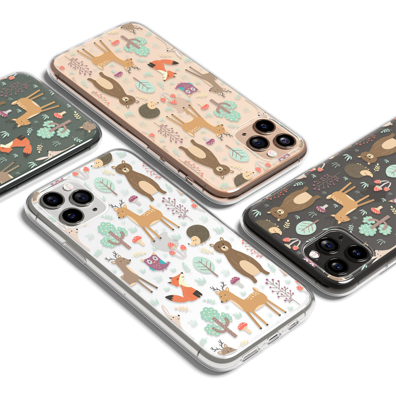 Fox Deer Animal Print iPhone Case, Kids Children Cover, iPhone 11 Pro Max