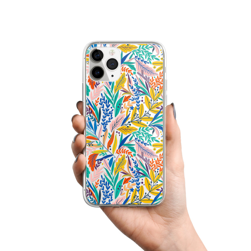 Exotic Summer iPhone Case, Tropical Exotic Jungle Floral Pattern Case For iPhone 11,XS,X