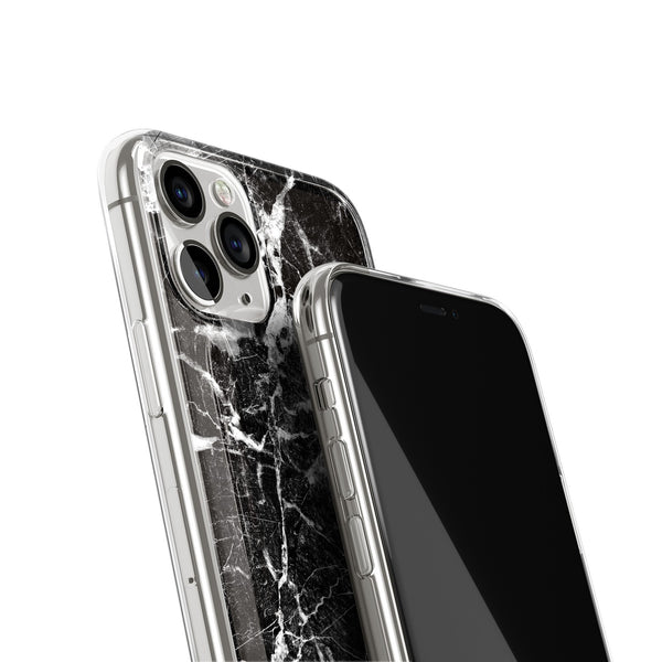 Silicone Case Smokey Black - Marble Print iPhone Case, iPhone 11 Pro Max Case