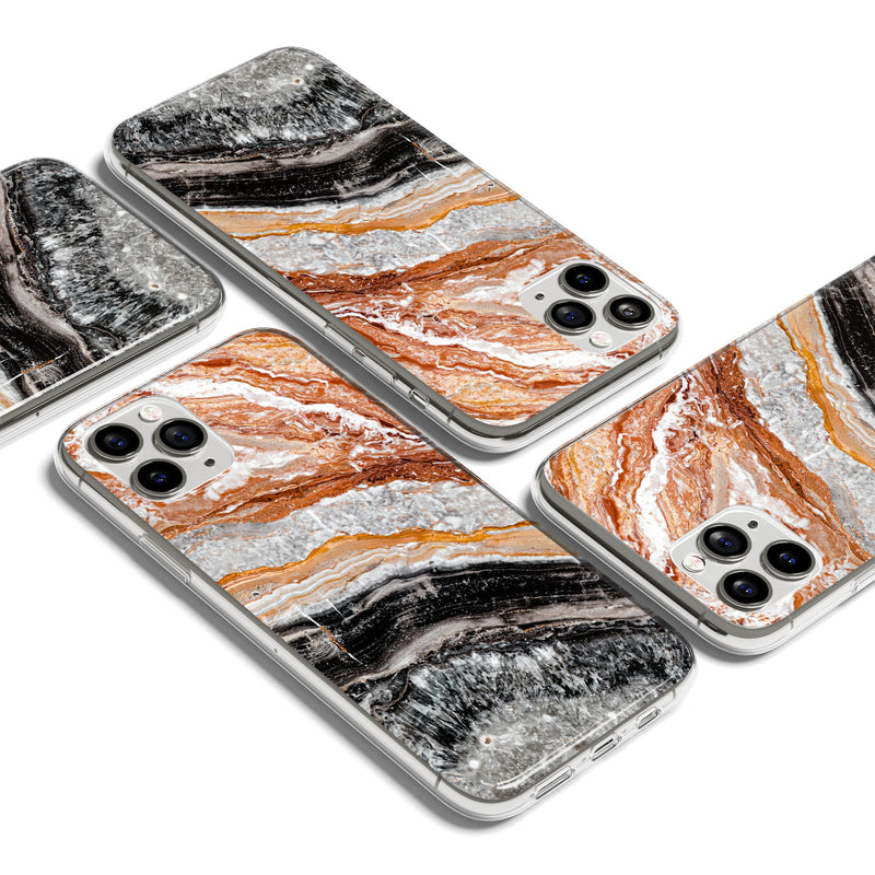 Tiramisu Cheesecake Marble iPhone Case, Silicone Case For iPhone 11,XS,X