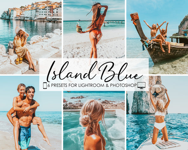 Island Blue Lightroom Presets and Photoshop Filters