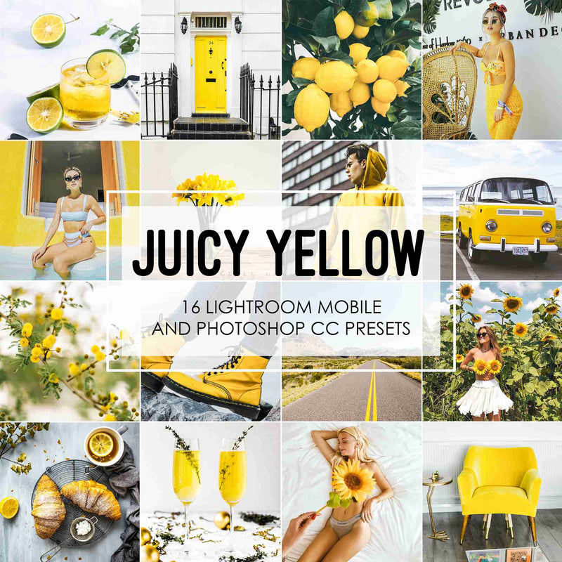 Juicy Yellow Presets For Lightroom And Photoshop