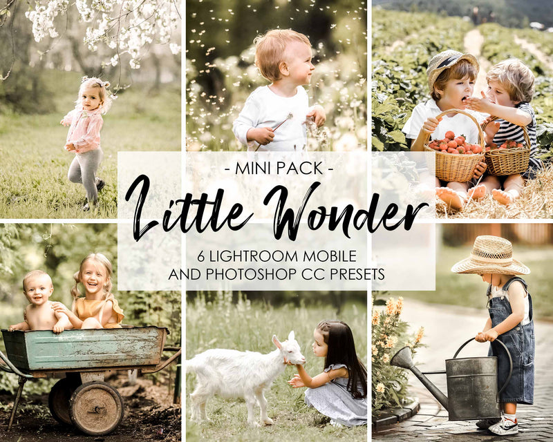 Little Wonder Children Presets For Lightroom And Photoshop