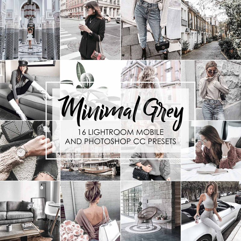 Minimal Grey Presets For Lightroom And Photoshop Gray Tones