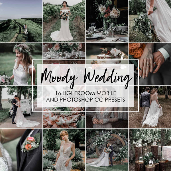 Moody Wedding Presets For Lightroom and Photoshop