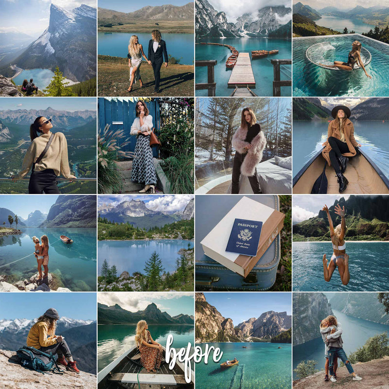 Mountain Lake Presets For Photoshop And Lightroom Mobile