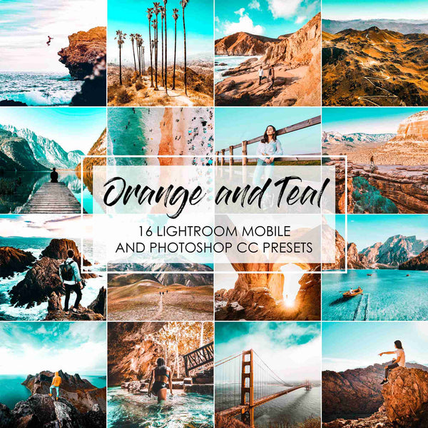 Orange and Teal Presets for Lightroom Mobile And Photoshop