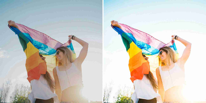 Rainbow Pride Presets For LGBT, LGBTQ and Gay Pride Photos In Lightroom And Photoshop