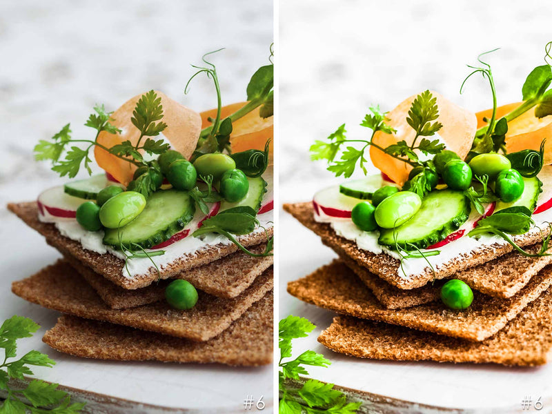 Raw Vegan Food Presets for Photoshop and Lightroom Mobile