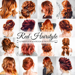 Red Hairstyle Beauty Salon Lightroom Presets